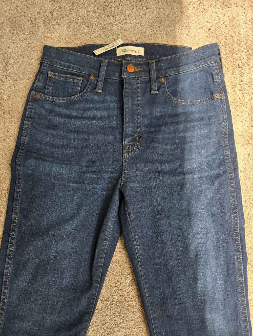 Madewell Jeans Women's Size 29 10" High-Rise Skinny Dark Denim Jeans